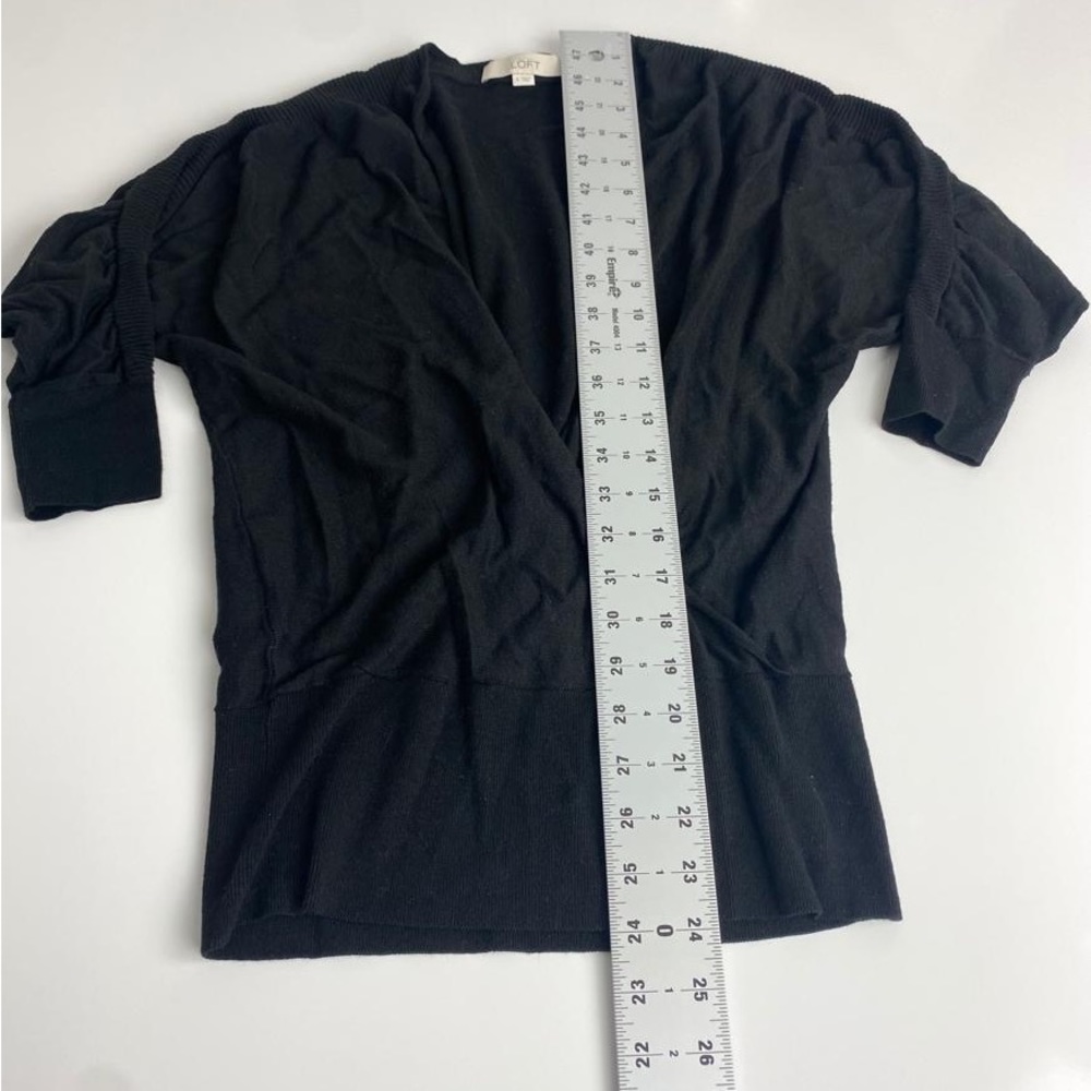 Ann Taylors the LOFT Sweater Womens Small Black Business Casual - Picture 11 of 14
